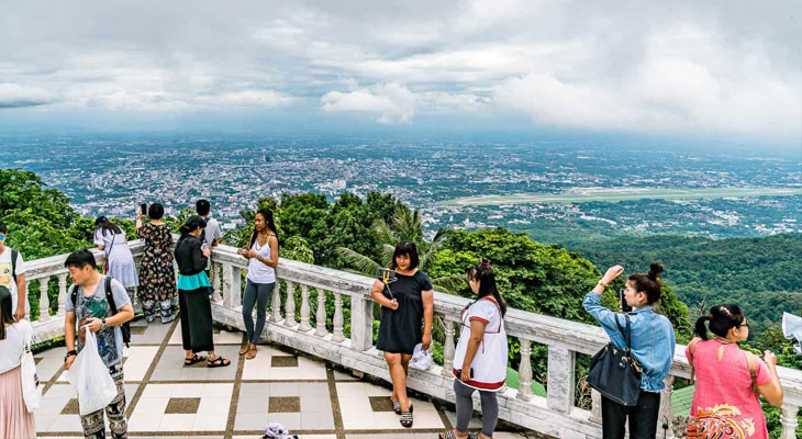 uitzicht vanaf Doi Suthep excursie